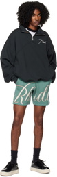 Rhude Blue Jacquard Shorts