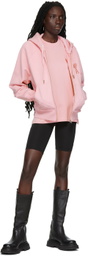 AMI Paris Pink Ami de Cœur Zipped Hoodie