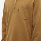 YMC Men's Sugden Quarter Zip Sweatshirt in Olive