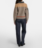 JW Anderson Embroidered high-rise straight jeans