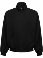 AURALEE Reversible Cotton Blend Chambray Jacket