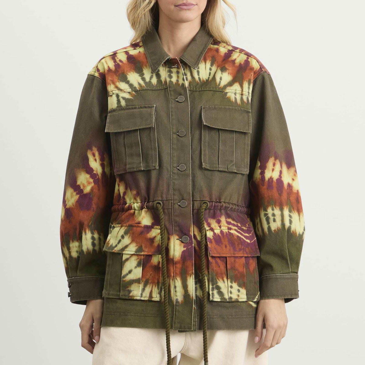 ALÉMAIS Women's Marilyn Denim Jacket in Khaki