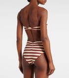 Johanna Ortiz Striped bikini top