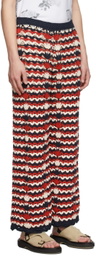 Soulland Navy Stripe Muse Trousers