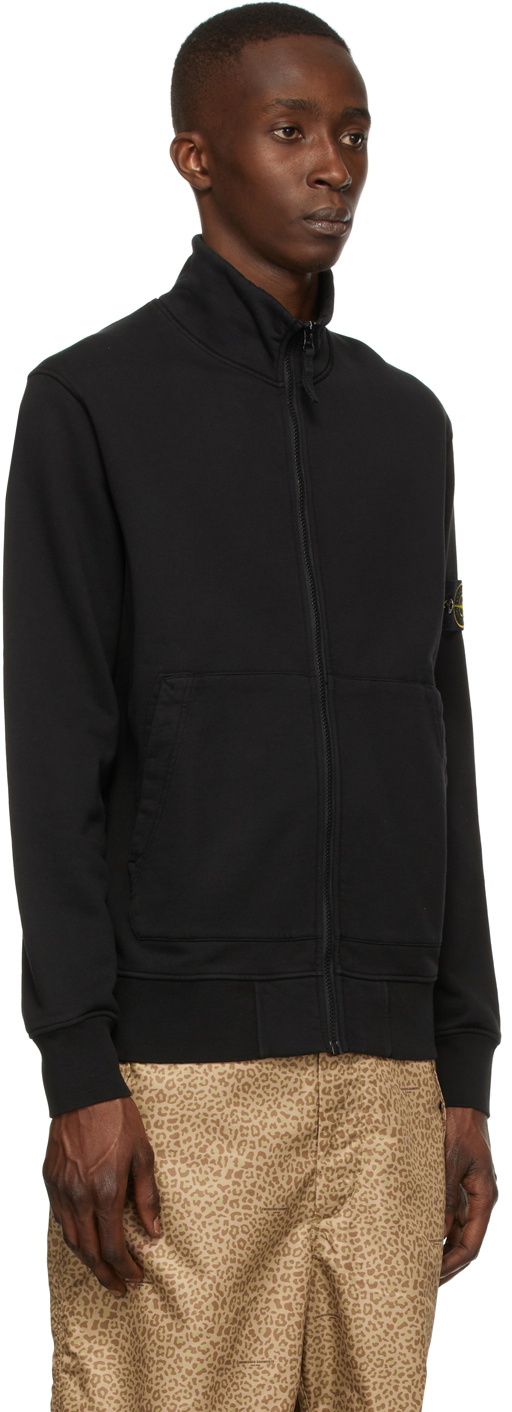 Black sweatshirt cheap stone island