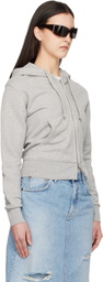 VAQUERA Gray Twisted Hoodie