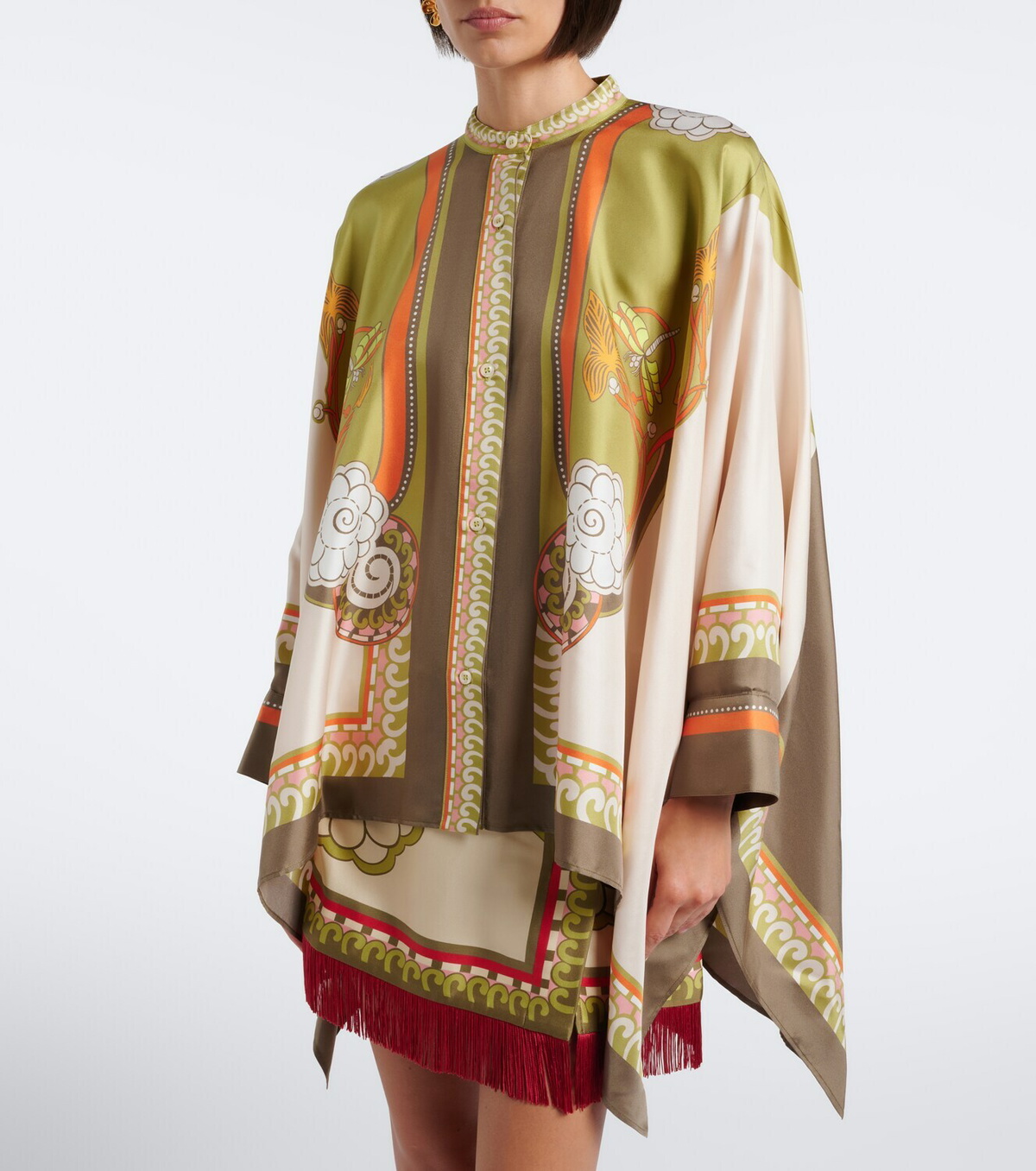La DoubleJ Foulard printed silk twill shirt