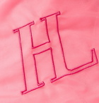 Helmut Lang - Logo-Embroidered Stretch-Organza T-Shirt - Pink