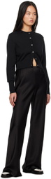 Silk Laundry Black Cropped Cardigan