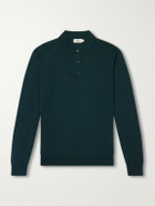 Altea - Wool, Silk and Cashmere-Blend Polo Sweater - Green