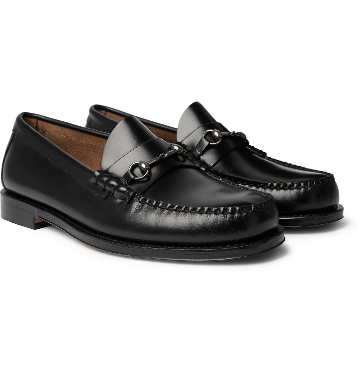 Photo: G.H. Bass & Co. - Weejuns Heritage Lincoln Horsebit Leather Loafers - Black