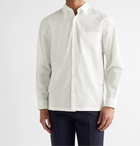 Theory - Willomere Barker Cotton-Poplin and Stretch-Knit Shirt - White