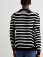 Incotex - Striped Knitted Cotton Sweater - Blue