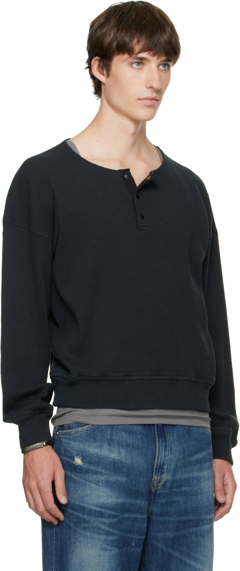 OUR LEGACY Black Ballon Henley