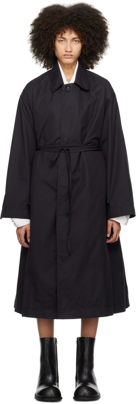 Photo: Subtle Le Nguyen Black Spread Collar Coat
