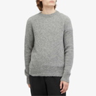 Dries Van Noten Men's Melbourne Marl Crew Neck Jumper in Mid Grey