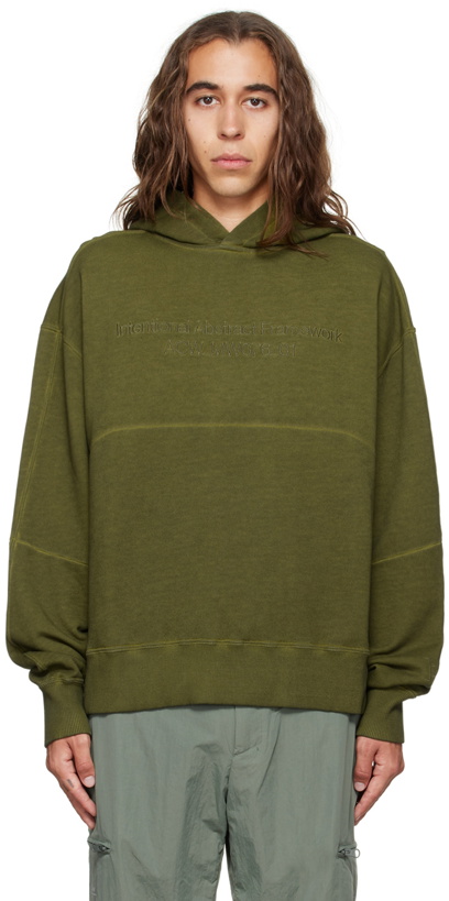 Photo: A-COLD-WALL* Green Overdye Hoodie