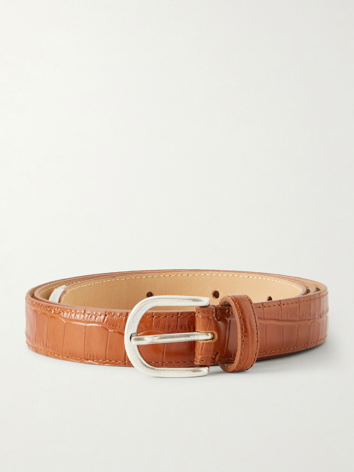 mfpen - Occasion 2cm Croc-Effect Leather Belt