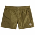 Moncler Men's Swim Shorts in Green
