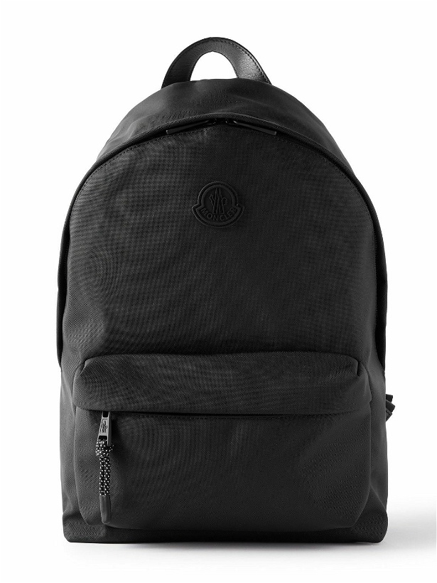 Photo: Moncler - Pierrick Leather-Trimmed Logo-Appliquéd CORDURA® Backpack
