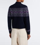 Vince Fair Isle floral cashmere sweater