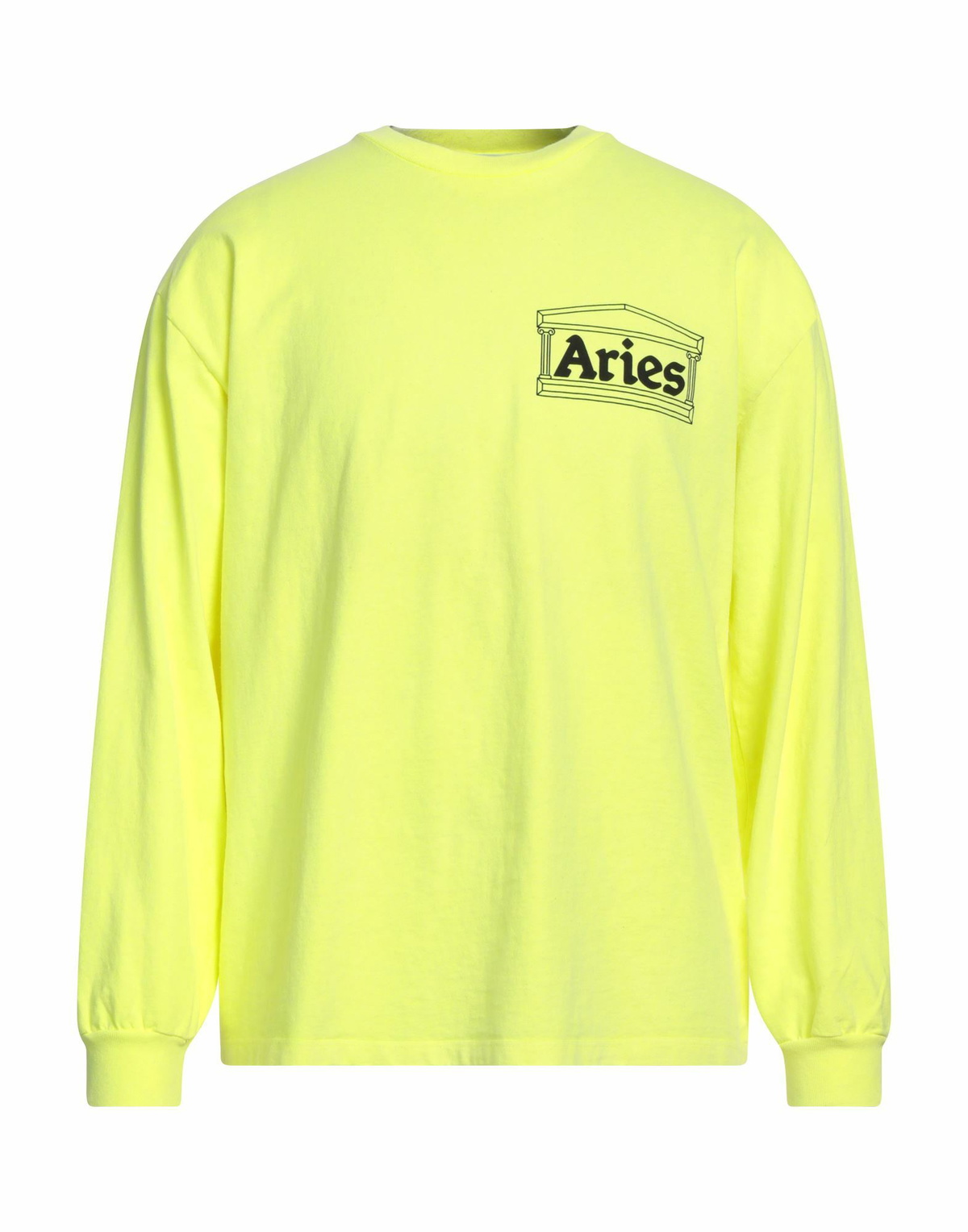 Aries Mens T-shirt in Yellow