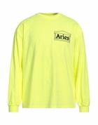 Aries Mens T-shirt in Yellow