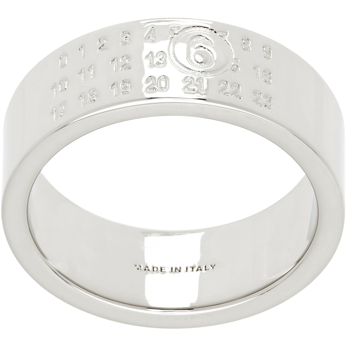 MM6 Maison Margiela Numeric Minimal Signature Ring