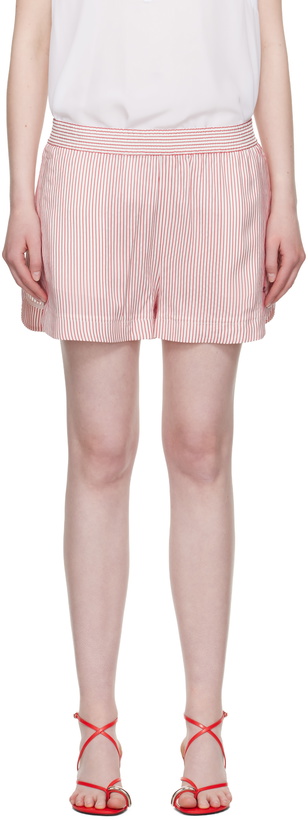 Photo: Stella McCartney White & Red Striped Elasticated Shorts