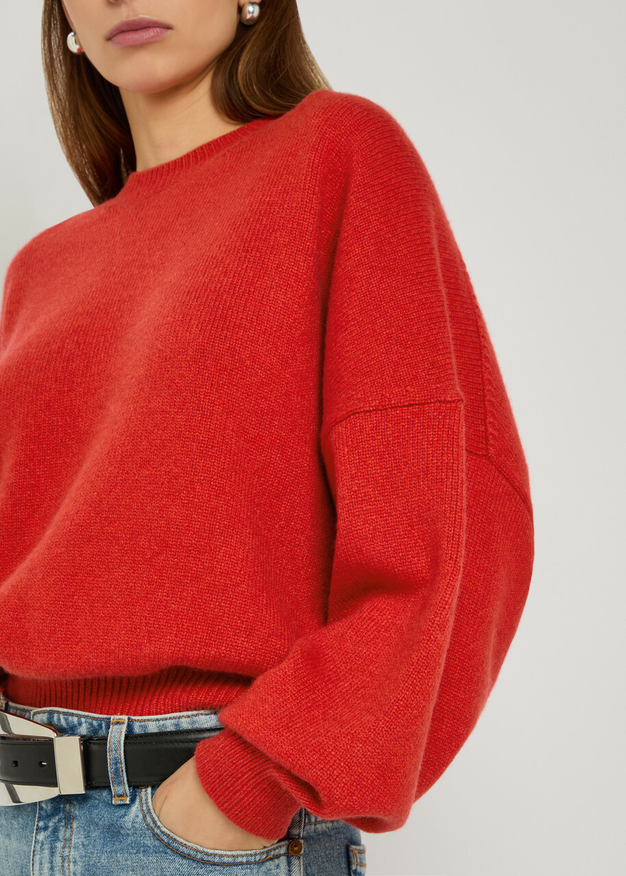 Khaite Margaux Cashmere Jumper Orange