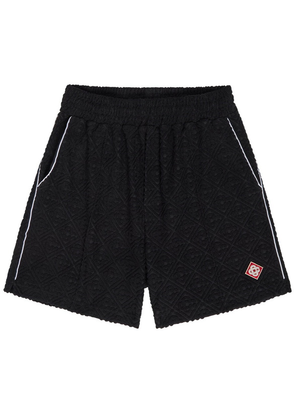 Photo: Casablanca Logo-monogrammed Terry Shorts Black