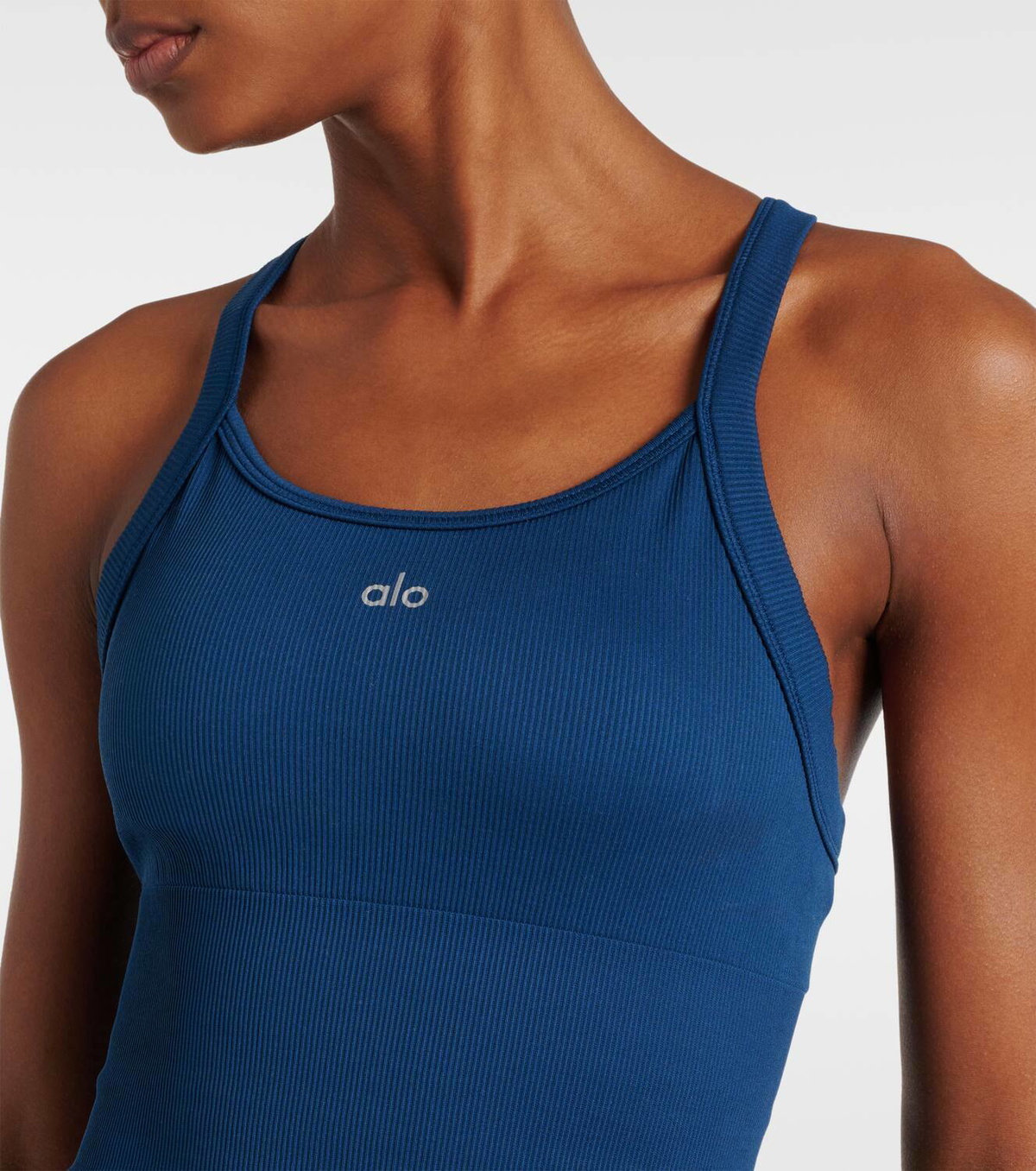 Alo Yoga Favorite ribbed-knit cropped tank top