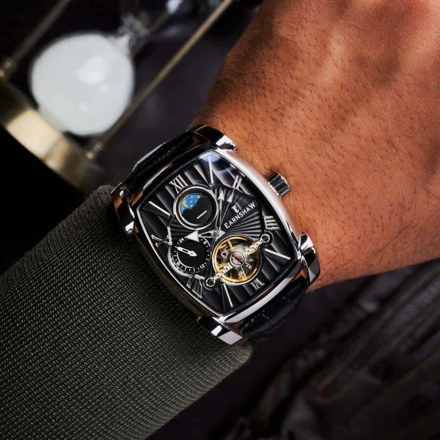 Thomas Earnshaw Kensington Black Dial Mens Watch ES-8296-01
