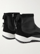 Our Legacy - Yeti Shearling-Lined Suede-Trimmed Leather High-Top Sneakers - Black