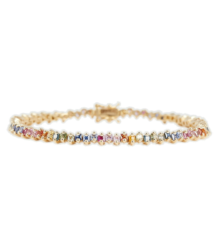 Photo: Suzanne Kalan - 18kt gold tennis bracelet with sapphires