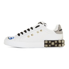 Dolce and Gabbana White Kings Of Love Sneakers