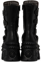 VETEMENTS Black New Rock Edition Lace Up Boots