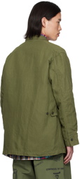 Engineered Garments Green Single-Breasted Blazer