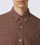 The Row Pompeo checked cotton flannel shirt
