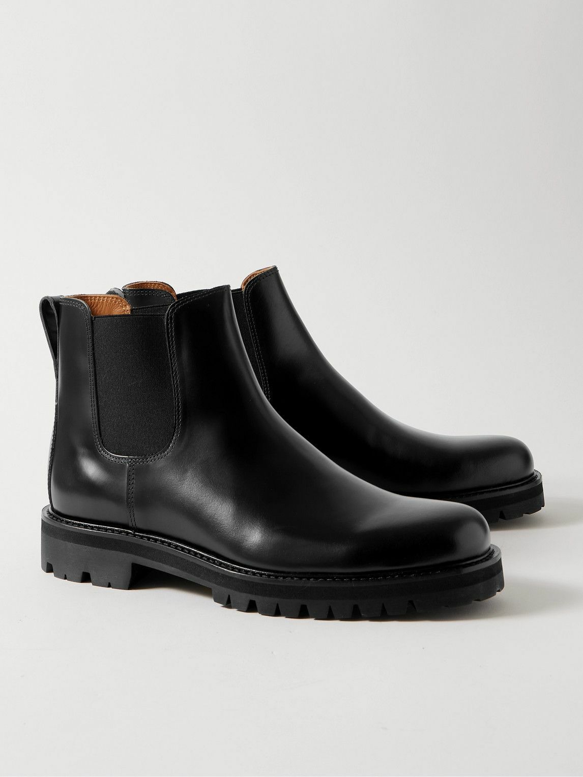 Mr P. - Jacques Leather Chelsea Boots - Black