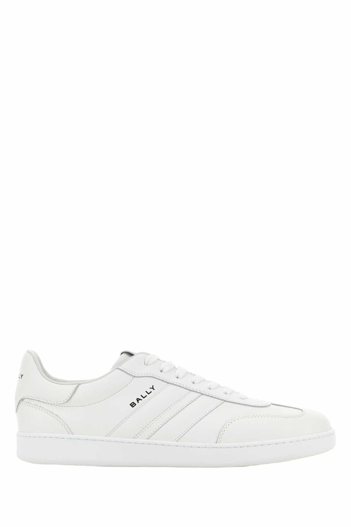 Bally White Leather Rivy Sneakers