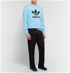 adidas Consortium - Have a Good Time Logo-Intarsia Cotton Sweater - Men - Light blue