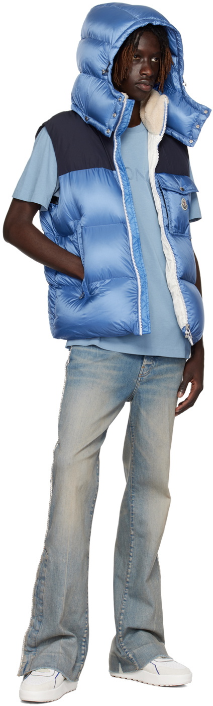 Moncler Blue Oust Down Vest