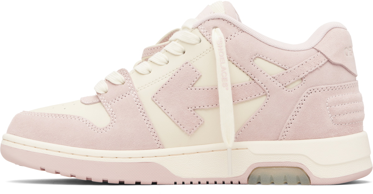 Off-White Pink & Off-White 'Out Of Office' Sneakers