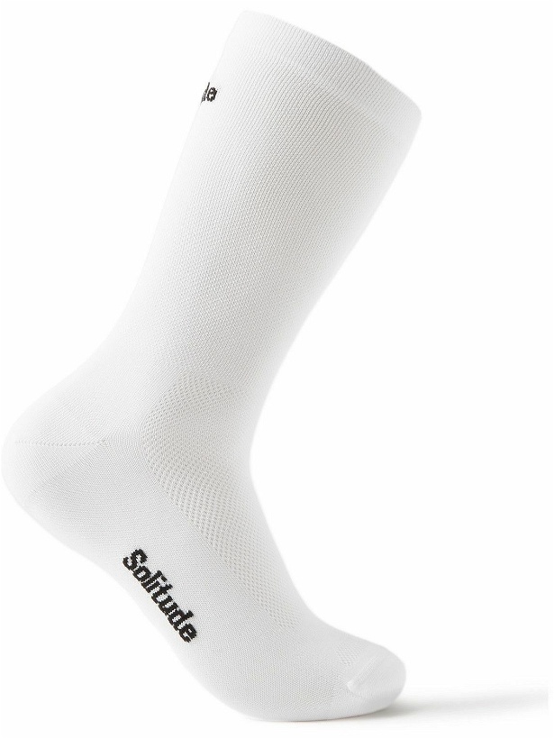 Photo: Pas Normal Studios - Solitude PROLEN®YARN-Blend Cycling Socks - White