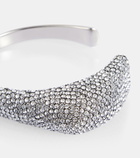 Alexander McQueen Crystal-embellished cuff bracelet