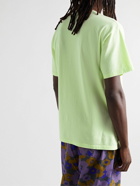 Aries - Temple Logo-Print Cotton-Jersey T-Shirt - Green