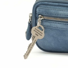 Acne Studios Women's Camero Party Suede Bag in Denim Blue 