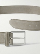Anderson's - 4cm Nubuck Belt - Gray