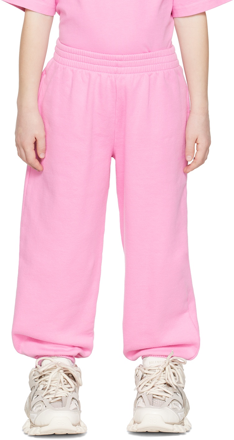 Photo: Balenciaga Kids Kids Pink Printed Sweatpants